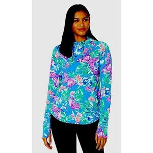 Lilly Pulitzer UPF 50+ Chilly Lilly Lilblock popover XS Hooded Face Mask XXS